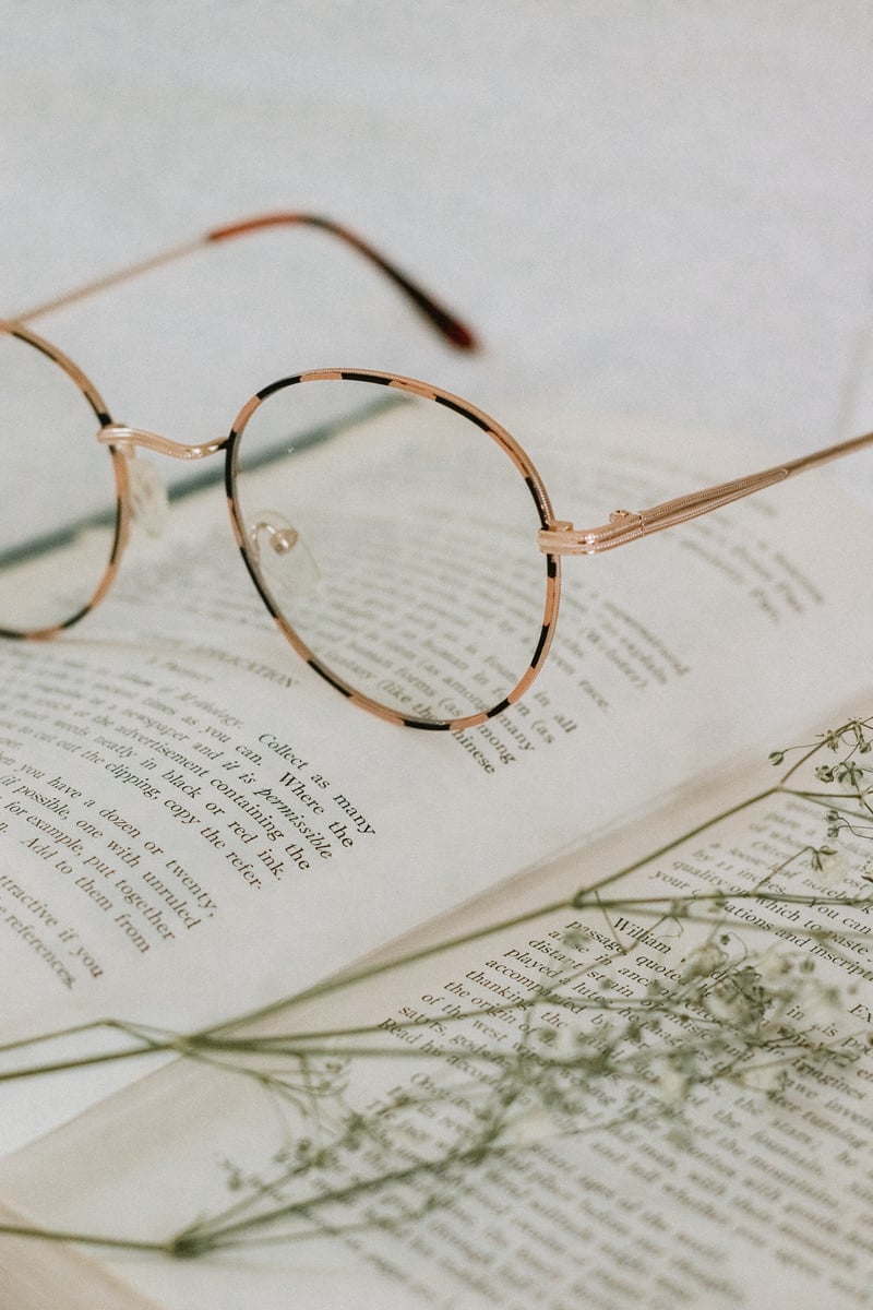 Eyeglasses on a Book 